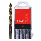 Set svrdla RUKO ULTIMATECUT (vrtložno svrdlo), O4 mm–10 mm, HSSCo5, DIN 338, 5 komada, FLOWSTEP stupanjasta vrha, 2592 259205ERO