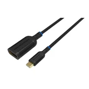MicroConnect Adapter USB-C na DisplayPort 0,2 m črne barve 8J4D8E9, MC-USBCDP-A