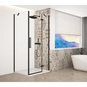 TRINITY BLACK kvadratni zaslon 900x900 mm, prozorno steklo, desno - 90x90 cm - Gelco - TRINITY - 36 - Kvadratne tuš kabine - 900 - 2000 - 900 - 8 - 14