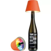 Sompex Top 2.0 namizna LED svetilka za steklenico 14 cm, oranžna