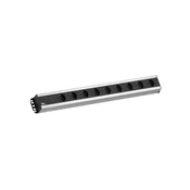 Bachmann Handwerkerleiste 9-fach 90°, schwarz 2,0m. ohne Schalter