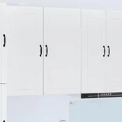 vidaXL Stenska kuhinjska omarica Bela 50 x 31 x 100 cm Konstruiran les
