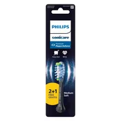 Sonicare HX9043/88 nastavek Premium Plaque Defence 2+1 gratis black