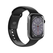 PURO ICON - Elasticna narukvica za Apple Watch 38/40/41 mm (S/M & M/L) (crna)
