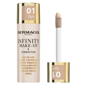Dermacol Infinity puder s visokim prekrivanjem SPF 15 nijansa 1.5 Ivory 20 g