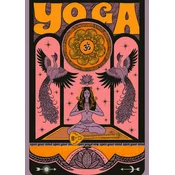 PLAKAT Joga za domači studio 50x70 cm meditacija