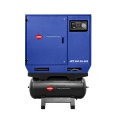 Tihi dvotlačni kompresor APZ 900-90-90S 10 bar 7,5 KM/5,5 kW 611 l/min 2x90 l - zvezda-trojček - NOVO 34651-9090S