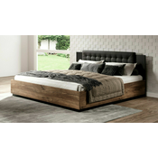 Krevet Austin AN113 Bracni, Smeda, 180x200, Laminirani iveral, Basi a doghePodnice za krevet, 186x205x90cm