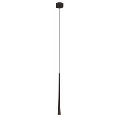 MAXLIGHT P0372 - LED luster na sajli COFFEE LED/7W/230V precnik 3 cm crna