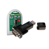 Digitus DA-70156, USB 2.0, D-Sub 9 Male, Crno