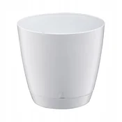 Plastični cvetlični lonček bel 12 cm x 12 x 10,5 cm 1 kos.