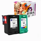 Inkdigo tusz 337 XL 343 XL kompatybilny z HP DeskJet 5940 OfficeJet 6310 Certyfikat TÜV