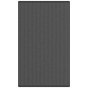 vidaXL Predpražnik črtast črn in siv 90x150 cm