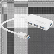 E-GREEN USB 3.0 HUB 4 port beli