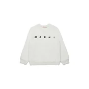 Otroški bombažen pulover Marni MS340U SWEAT-SHIRT bež barva, M01612