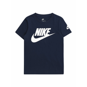Nike Sportswear Majica Futura Evergreen  marine / bela
