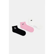 Karl Lagerfeld nogavice ženske K/IKON paket 3 kosov