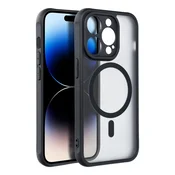Popolnoma mat Mag Cover ovitek, združljiv z MagSafe za iPhone 13, črn