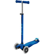 Micro MAXI DELUX Deciji trotinet, LED, Plavi