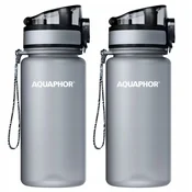 shumee Aquaphor City 0,35 l 2x siva steklenica s filtrirnim vložkom za otroke