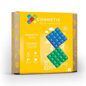 CONNETIX Magnetni konstruktor Rainbow Blue & Green Base plate 2/1