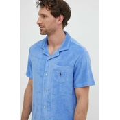 Košulja Polo Ralph Lauren za muškarce, boja: ljubicasta, regular, s klasicnim ovratnikom