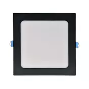 LED ugradno stropno svetlo RIGEL LED/10W/230V 4000K 16,8x16,8 cm crna