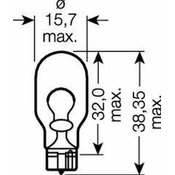 OSRAM žarnica 12V 16W steklena 10kos. W16W