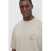 Pamucna majica Champion za muškarce, boja: smeda, s aplikacijom, 219999