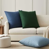 vidaXL Prevleka za blazino 6 kos HEERLEN Temno zelena 65 x 65 cm Blago