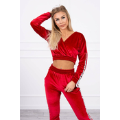 Velour set with red Queen lettering