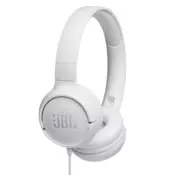 JBL naglavne slušalice s mikrofonom Tune 500, bijele