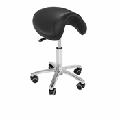 NEW Physa SORANO mobilni sedalni stolček na kolesih črne barve