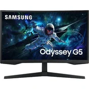 RABLJENI - Monitor 27 SAMSUNG LS27CG552EUXEN, QHD, VA, 165Hz, 1ms, 330cd/m2, FreeSync, zakrivljeni, crni