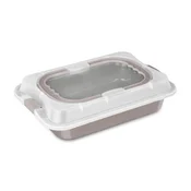 Pravokoten pekač s plastičnim pokrovom in titanovim premazom Taupe 36,5cm 55759