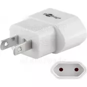 AC adapter Euro - USA V2 Beli