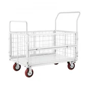 VEVOR Platforma voziček 6-v-1 z zložljivo kletko 1130x675x1070 mm težka izvedba