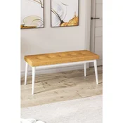 Hanah Home klupa Pera Bench, 105 cm, kapucino / bela
