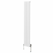 MONSTER Ovalni radiator in ventili - 1800 mm x 240 mm - bel, (21569846)