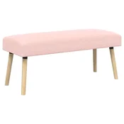 Vidaxl klop Enobarvno Roza 110 x 40 x 46 cm Bouclé