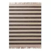 Črna/kremno bela obojestranska/ročno tkana preproga iz jute 200x300 cm Playa – Hanse Home