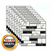 HOME & MARKER Marmorne samolepilne tapete (20 kosov, 1,8 m2 površine) I M2ARBLEBLOCKS