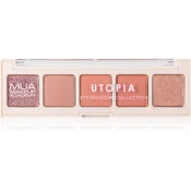 MUA Makeup Academy Professional 5 Shade Palette paleta senčil za oči odtenek Utopia 3,8 g
