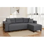 Atelier del Sofa Ugaona garnitura na razvlacenje Tloft Mini, 260 x 160 cm, Siva