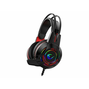 RAMPAGE Rampage Slušalke z mikrofonom Miracle-X4 Črne RGB Led 7.1 Surround Sound Sistem, (21358126)