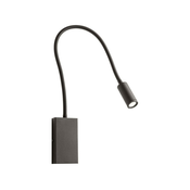 Redo 01-2755 - LED fleksibilna lampica WALLIE LED/3W/230V USB CRI 90 crna