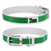 WAUDOG Usnjena ovratnica JOKER DC COMICS bela, Bela 26-35 cm, širina: 15 mm