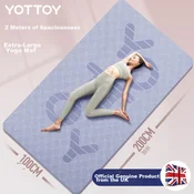 Yottoy Prostirka za jogu, 200x100cm, Plava