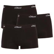 3PACK moške boksarice S.Oliver črne (JH-34H-17025249) L