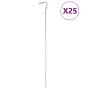 Vidaxl Klini za šotor 25 kosov 30 cm O5 mm pocinkano jeklo